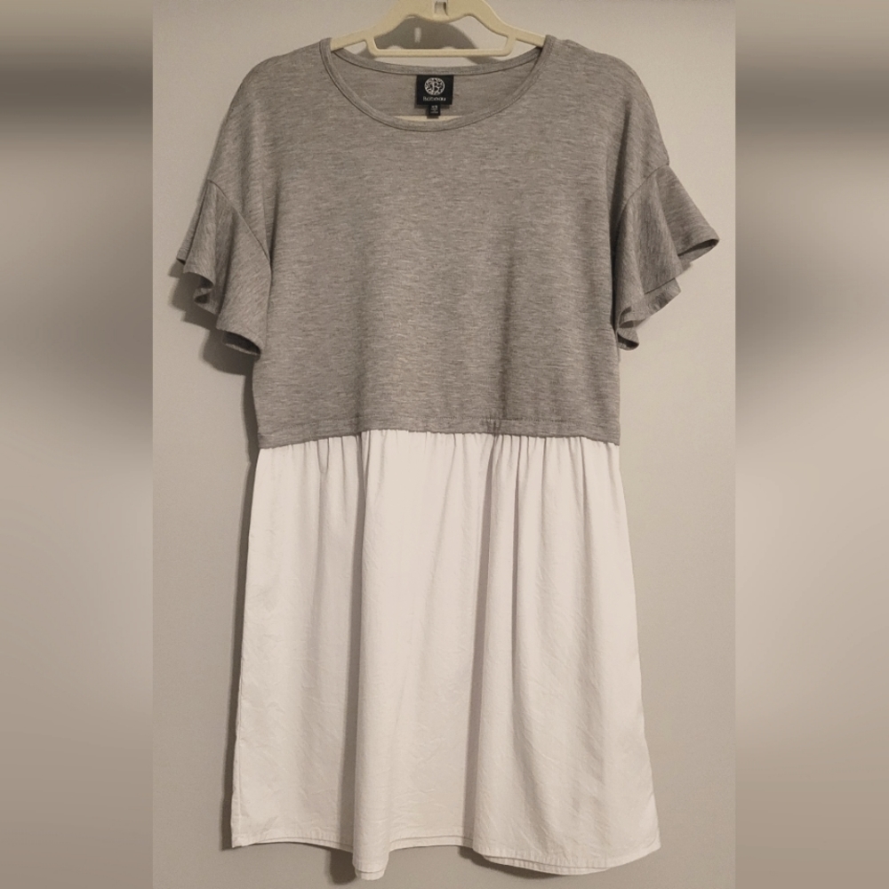 Bobeau Mixed Media Tunic